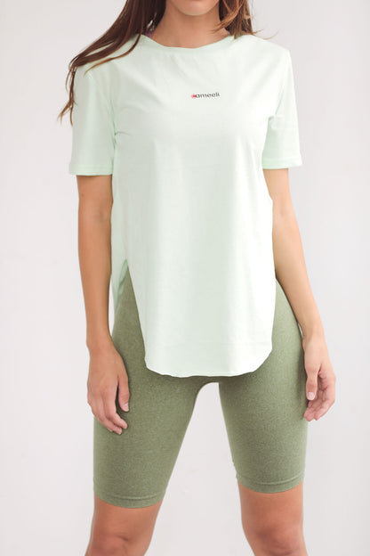 Green Contour Seamless Biker Shorts