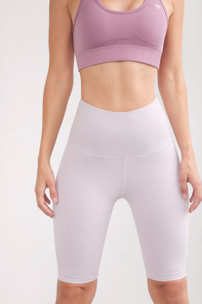 Light Pink Seamless Contour Biker Shorts